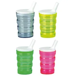 Drinkbeker ribbel - transparant